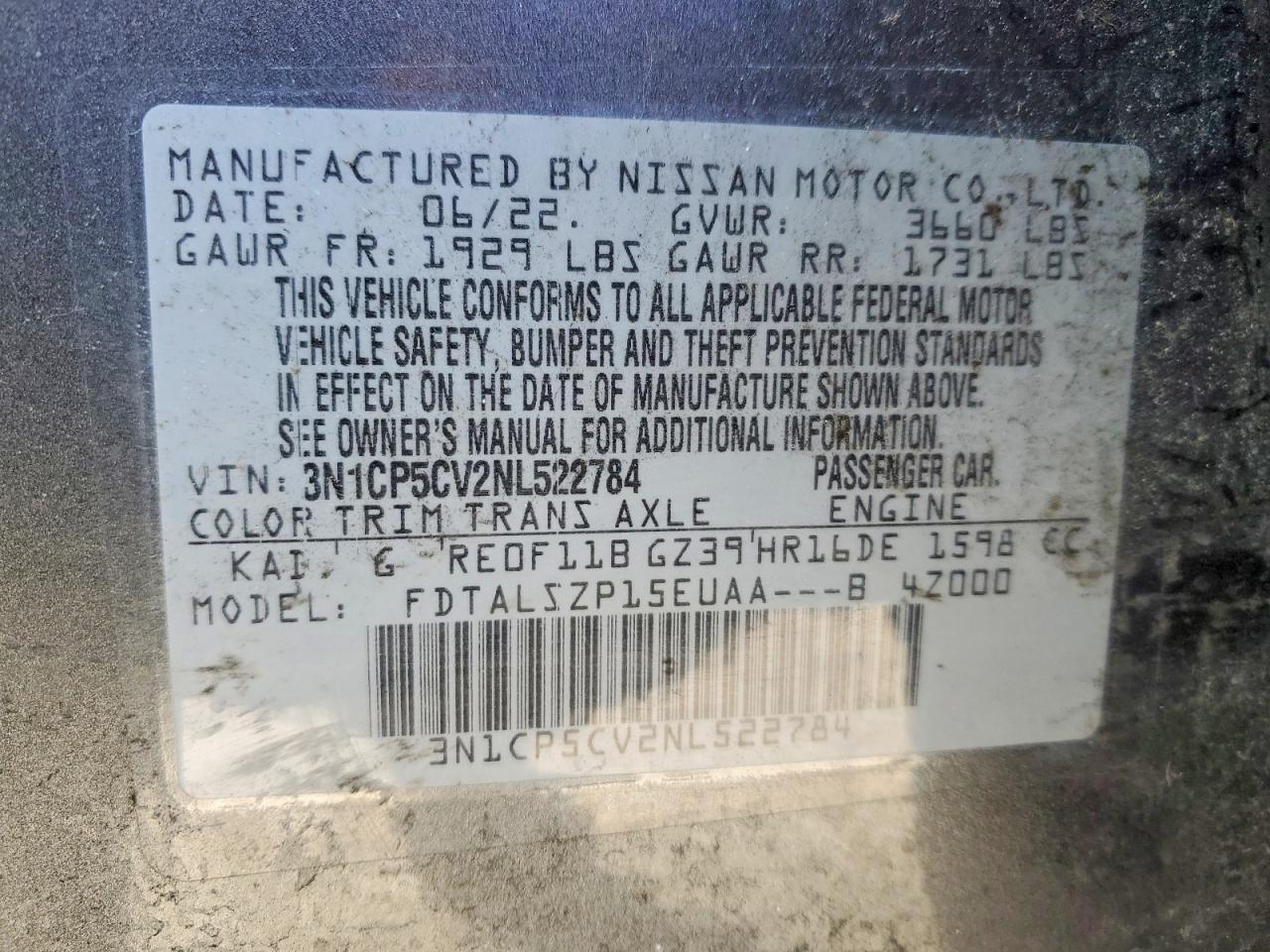 2022 NISSAN KICKS