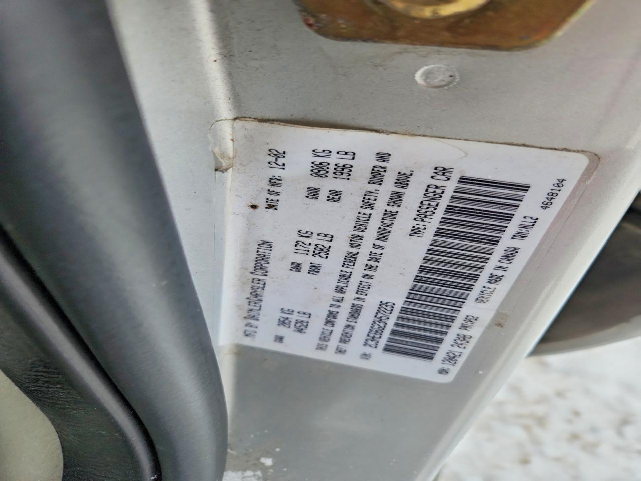 2003 CHRYSLER 300m