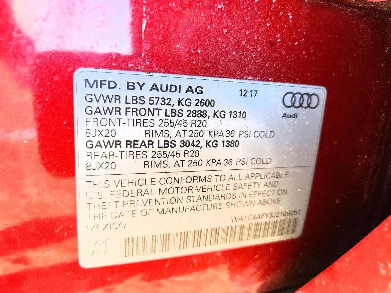 2018 AUDI SQ5