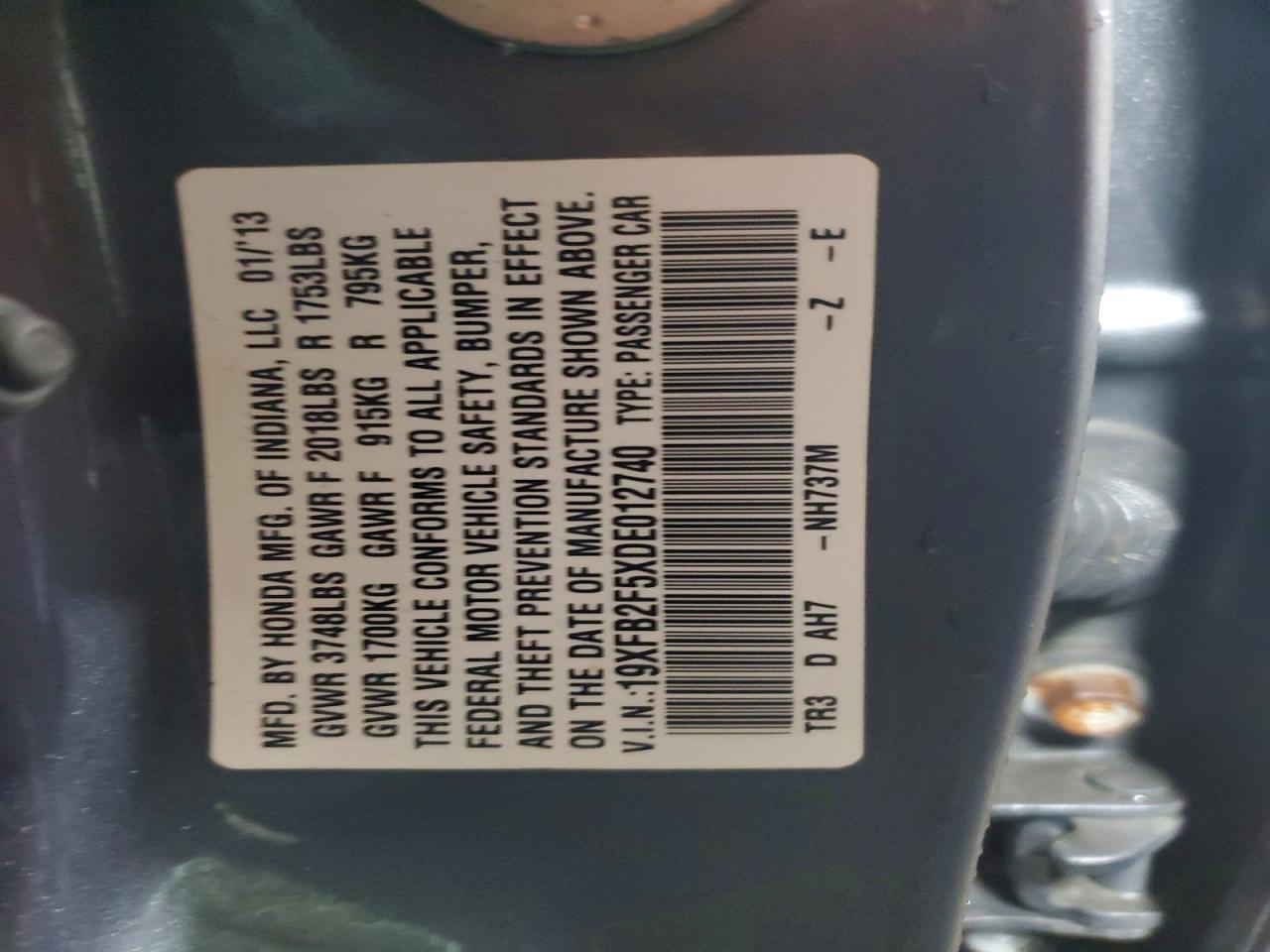 2013 HONDA CIVIC