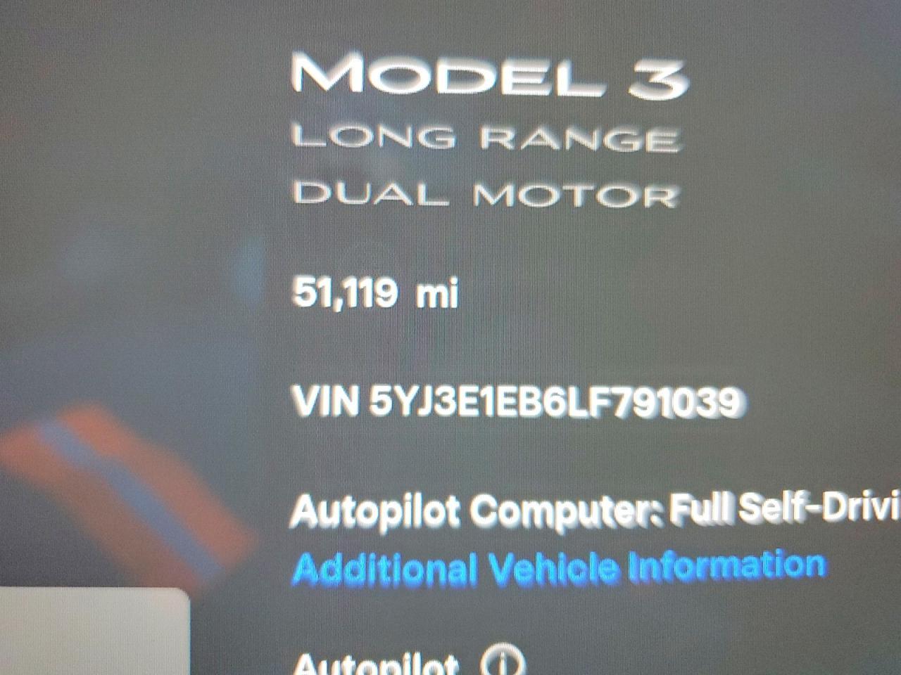 2020 TESLA MODEL 3