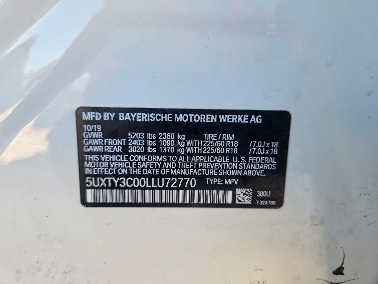 2020 BMW X3