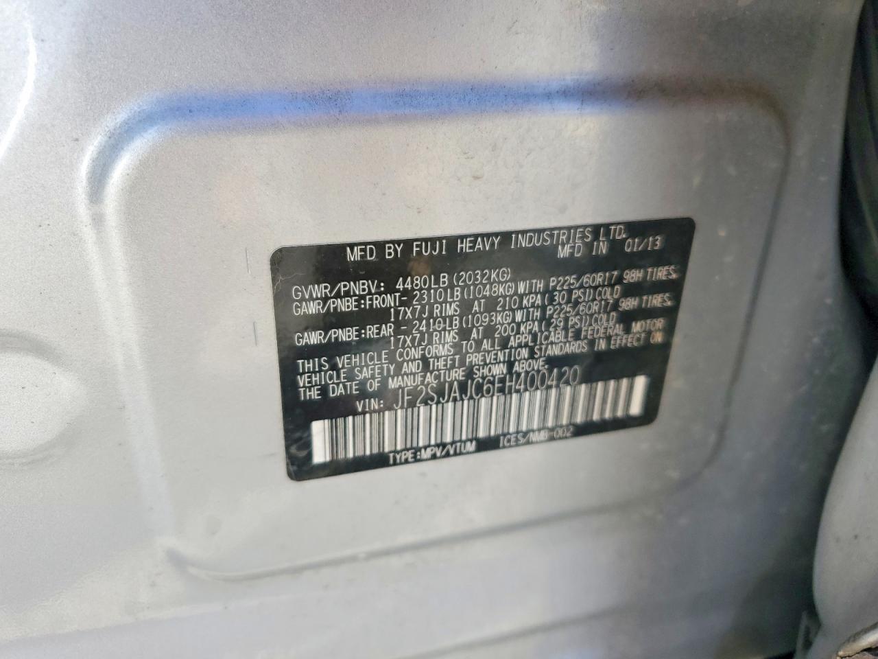 2014 SUBARU FORESTER