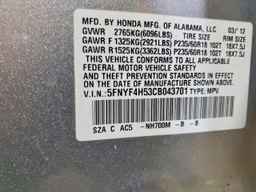 2012 HONDA PILOT