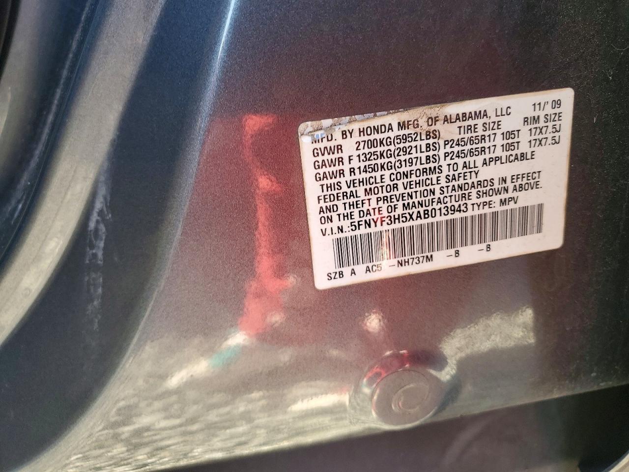 2010 HONDA PILOT