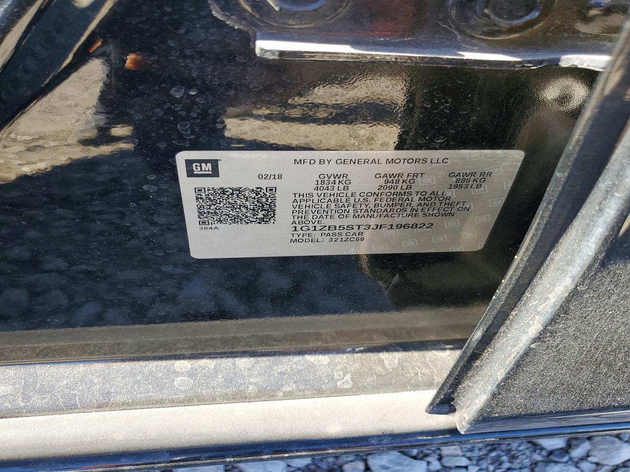2018 CHEVROLET MALIBU
