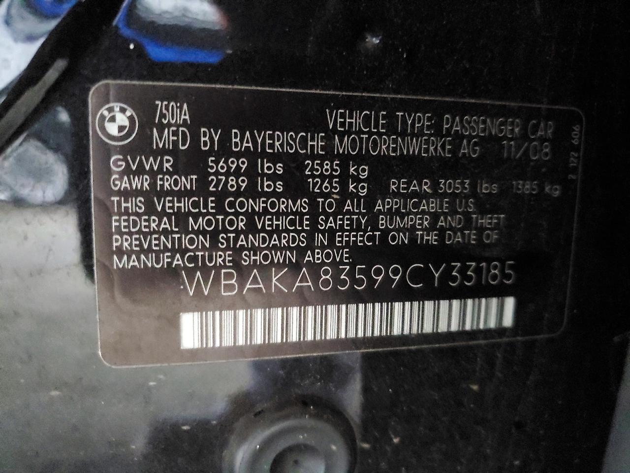 2009 BMW 7 series