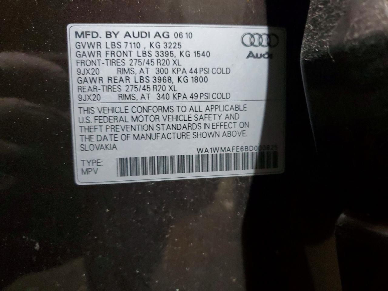 2011 AUDI Q7