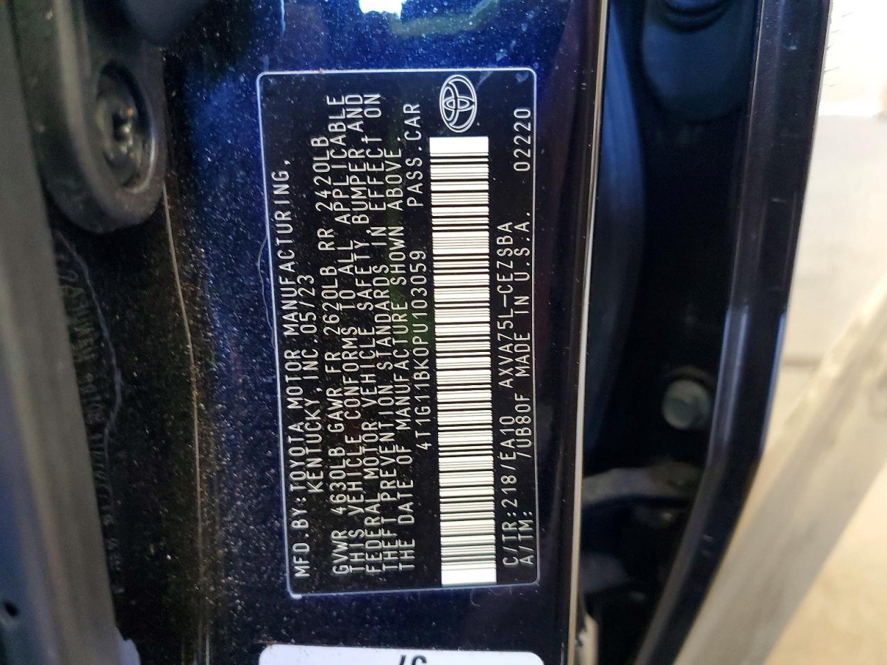 2023 TOYOTA CAMRY