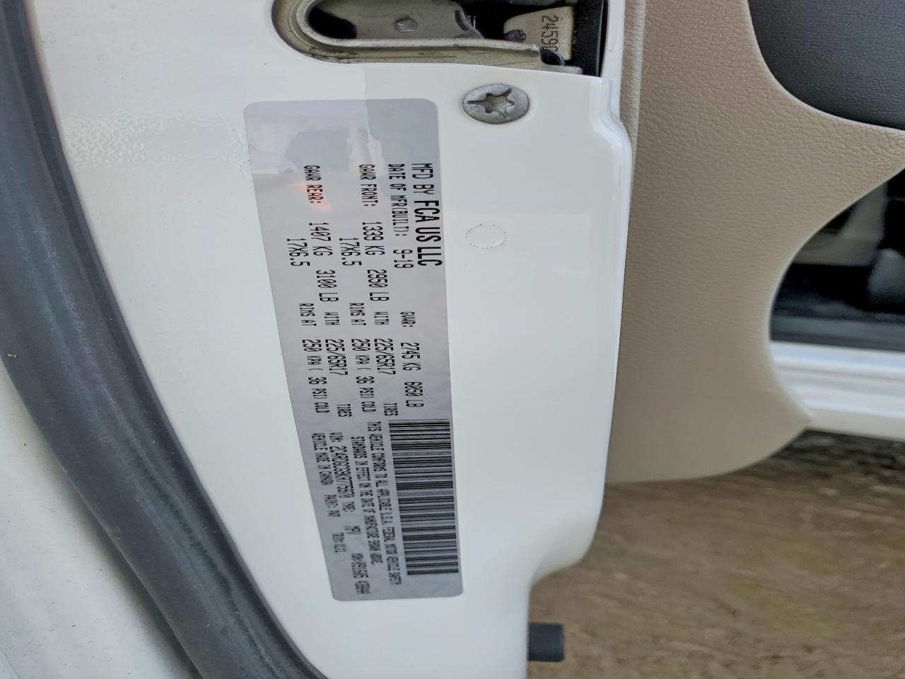 2019 DODGE GRAND CARAVAN