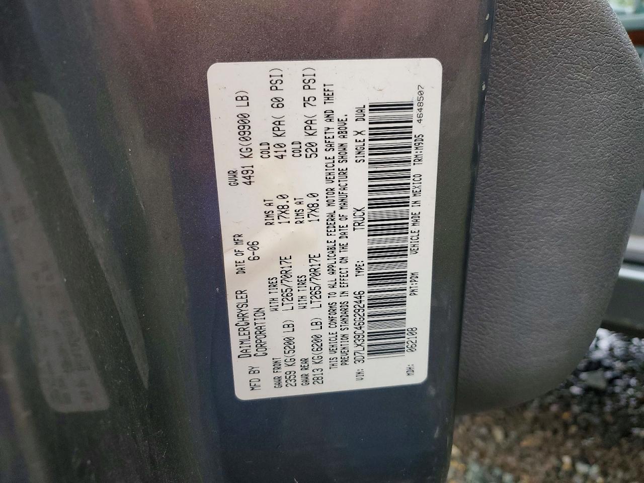 2006 DODGE Ram 3500