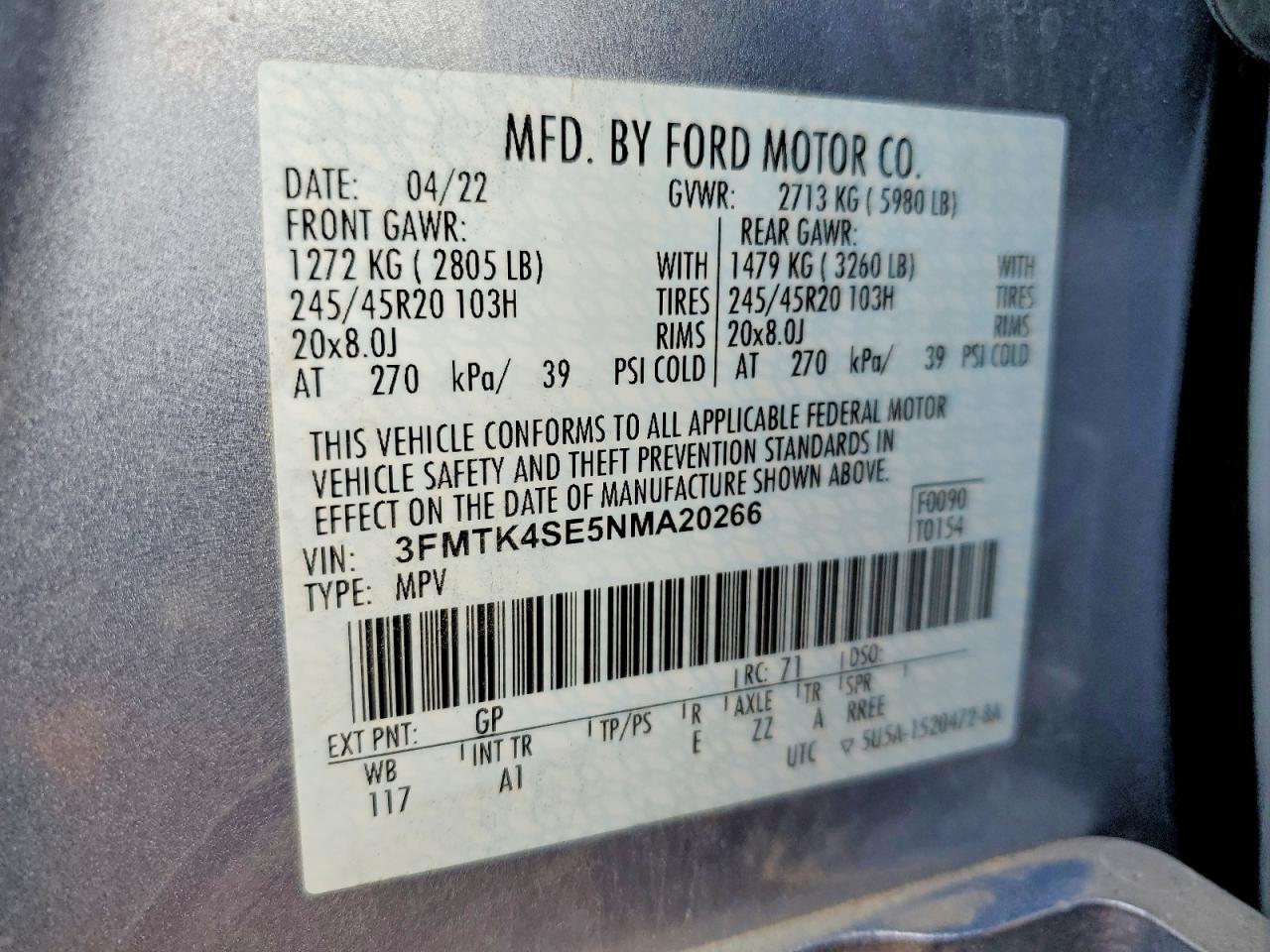 2022 FORD Mustang Mach-E