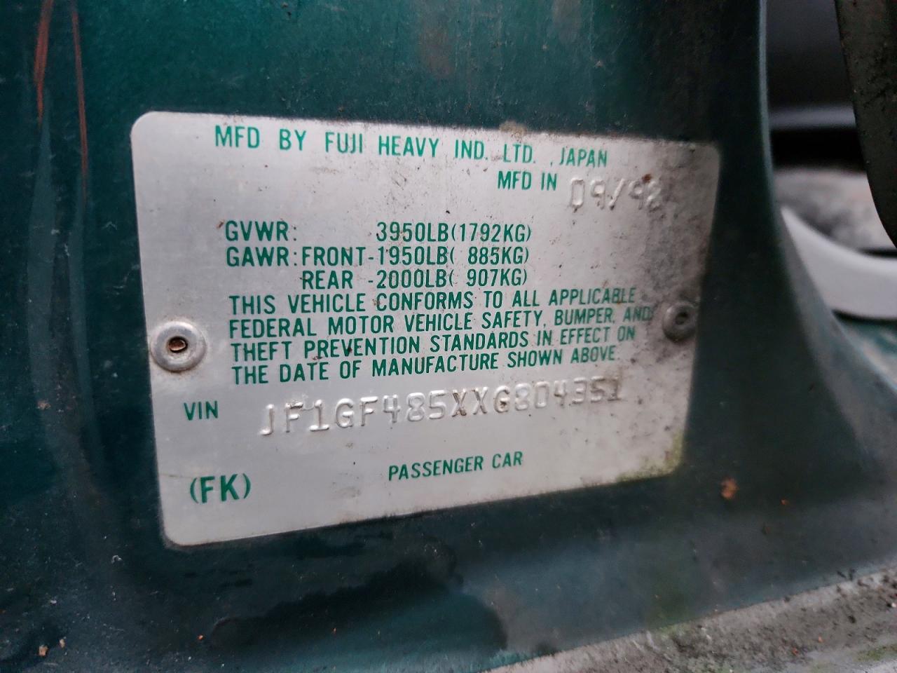 1999 SUBARU IMPREZA