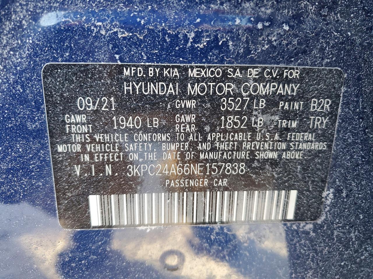 2022 HYUNDAI ACCENT