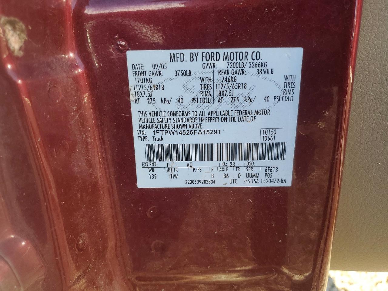 2006 FORD F-150