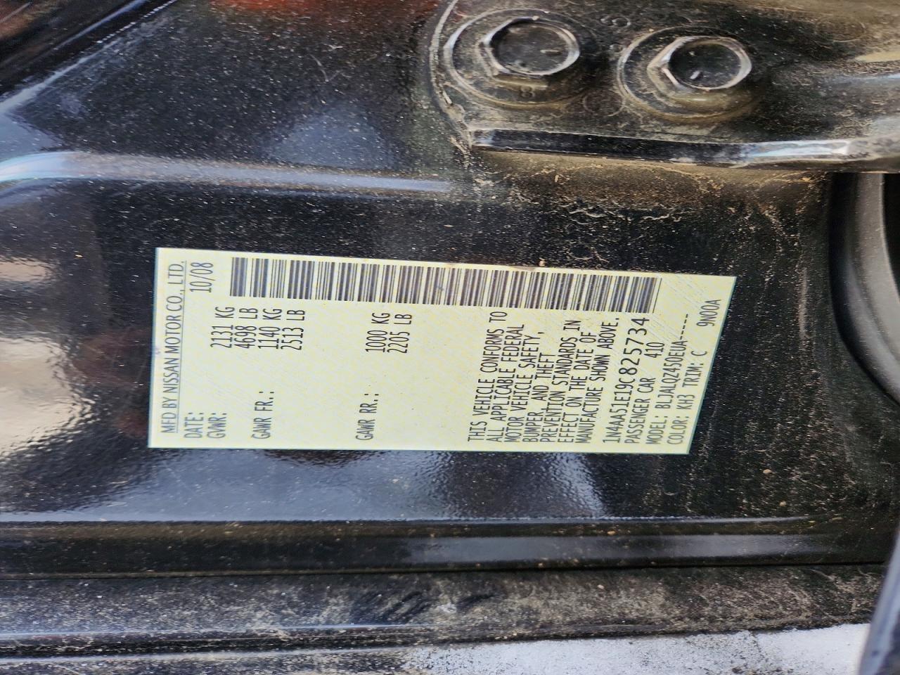 2009 NISSAN Maxima