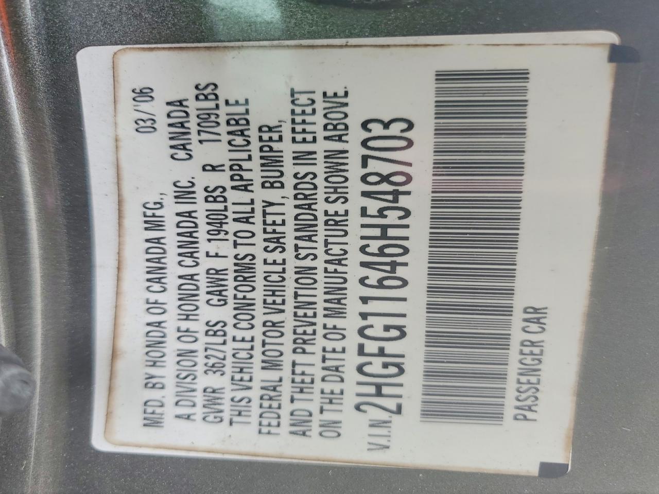 2006 HONDA CIVIC