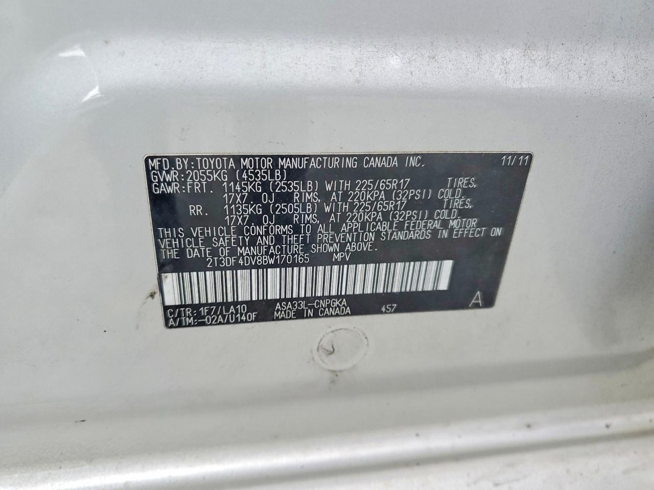 2011 TOYOTA RAV4