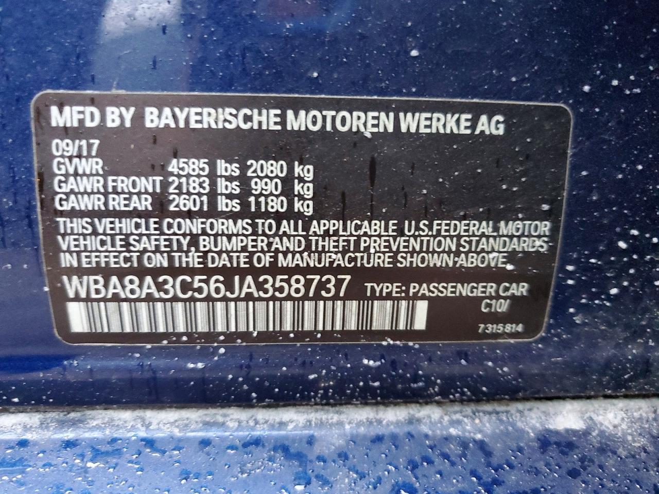 2018 BMW 3 SERIES