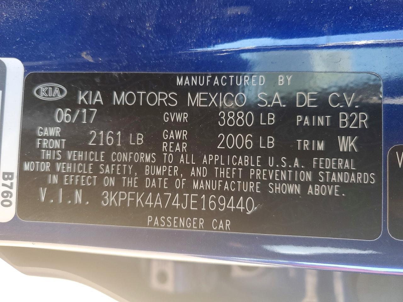 2018 KIA FORTE