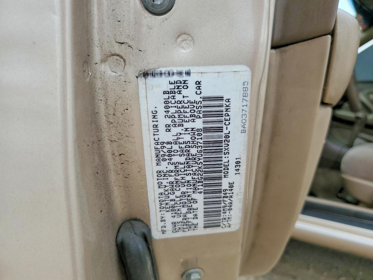 2000 TOYOTA CAMRY