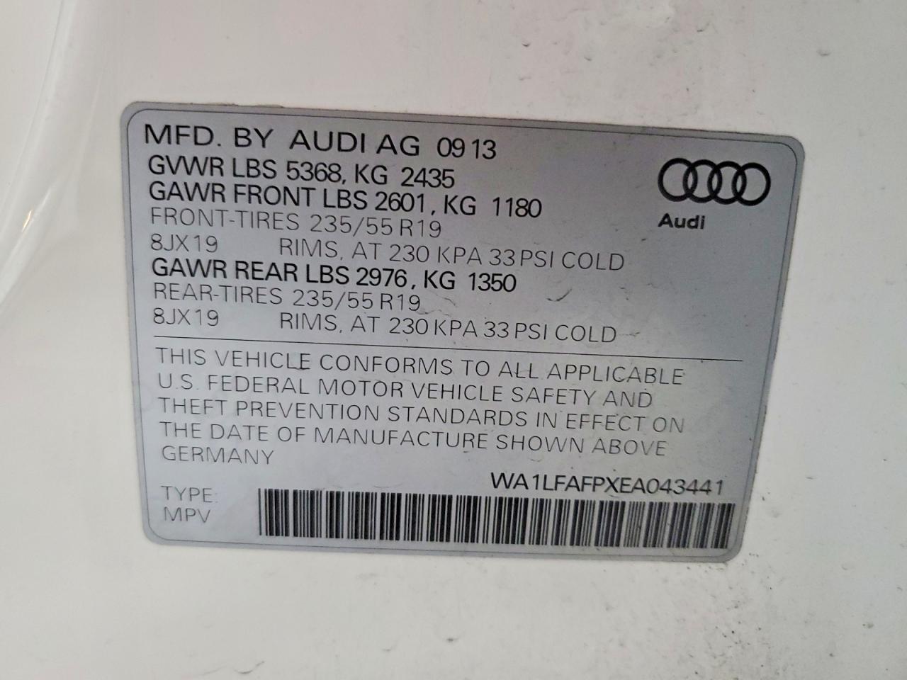 2014 AUDI Q5