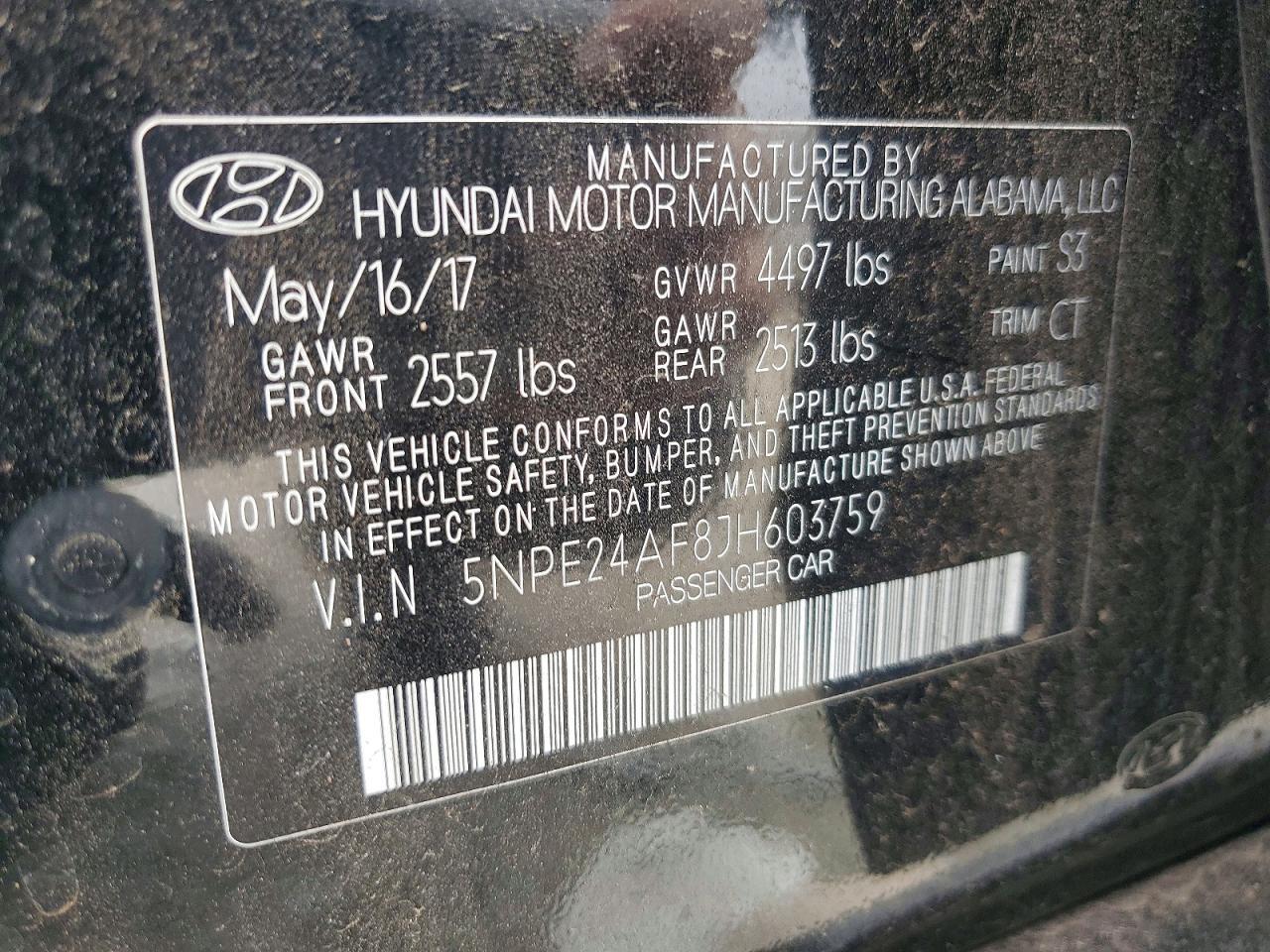 2018 HYUNDAI SONATA