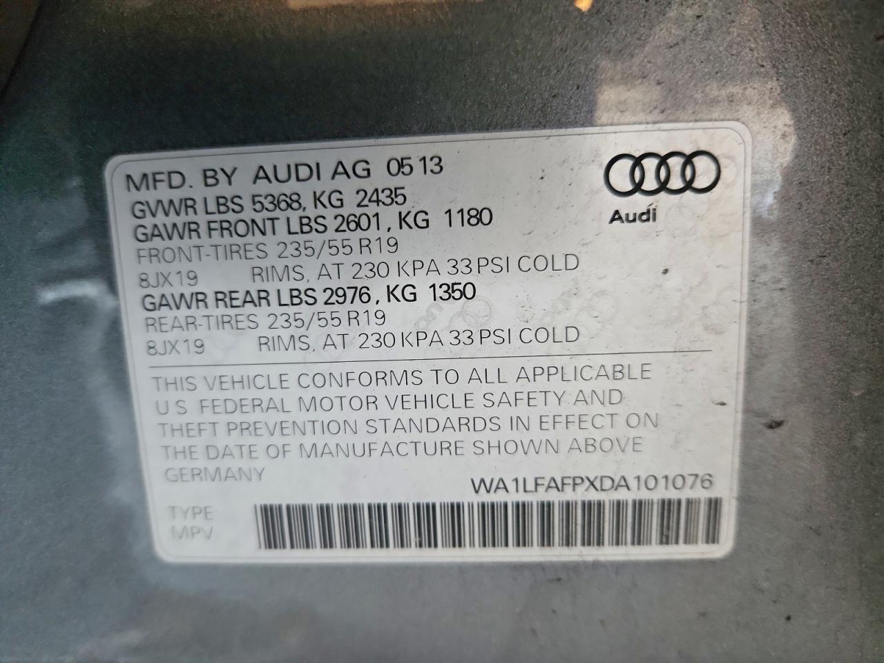 2013 AUDI Q5