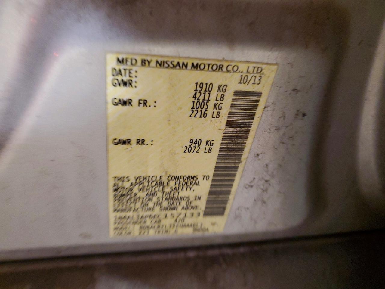 2014 NISSAN ALTIMA