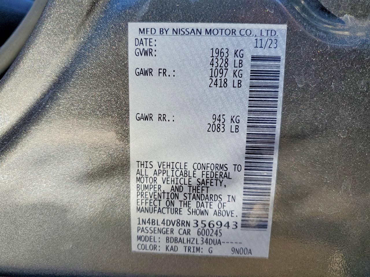 2024 NISSAN ALTIMA