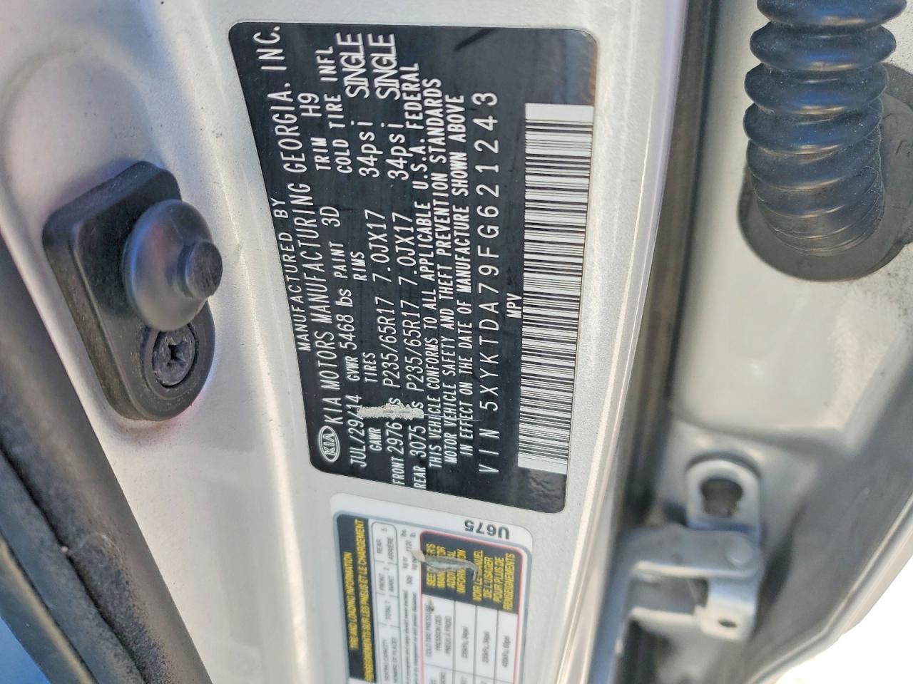 2015 KIA SORENTO
