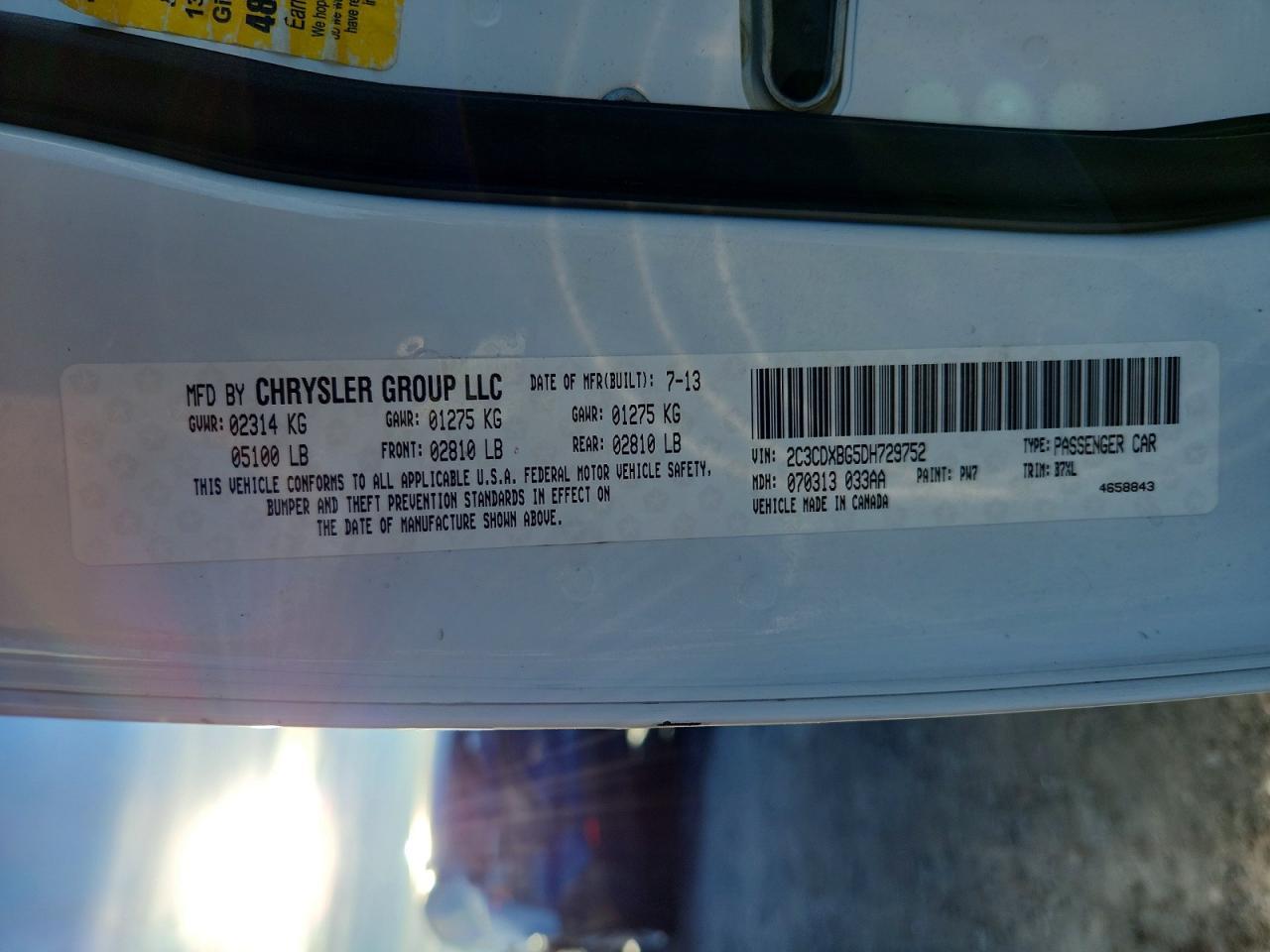 2013 DODGE CHARGER