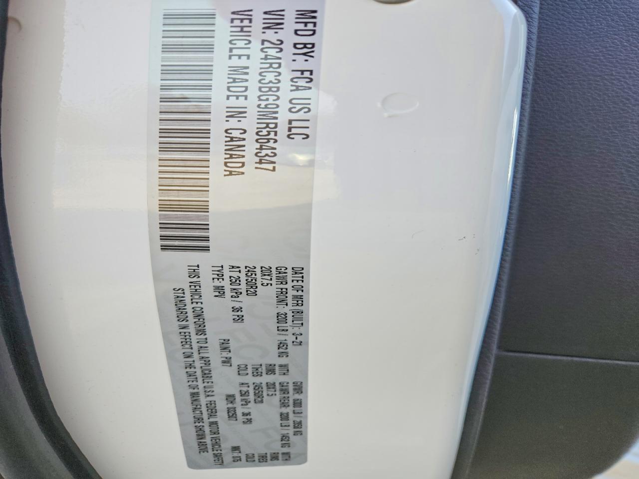 2021 CHRYSLER Pacifica