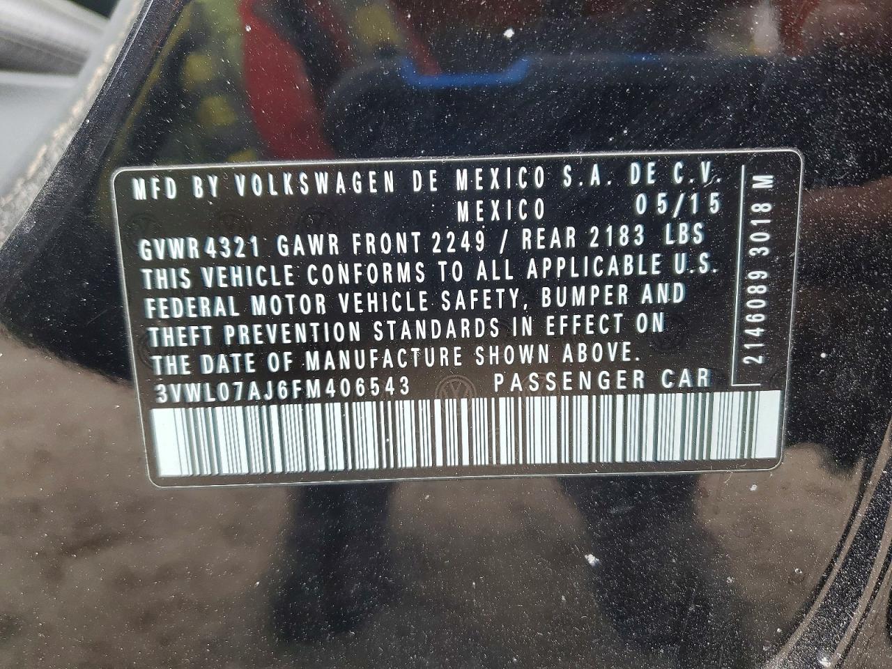 2015 VOLKSWAGEN JETTA