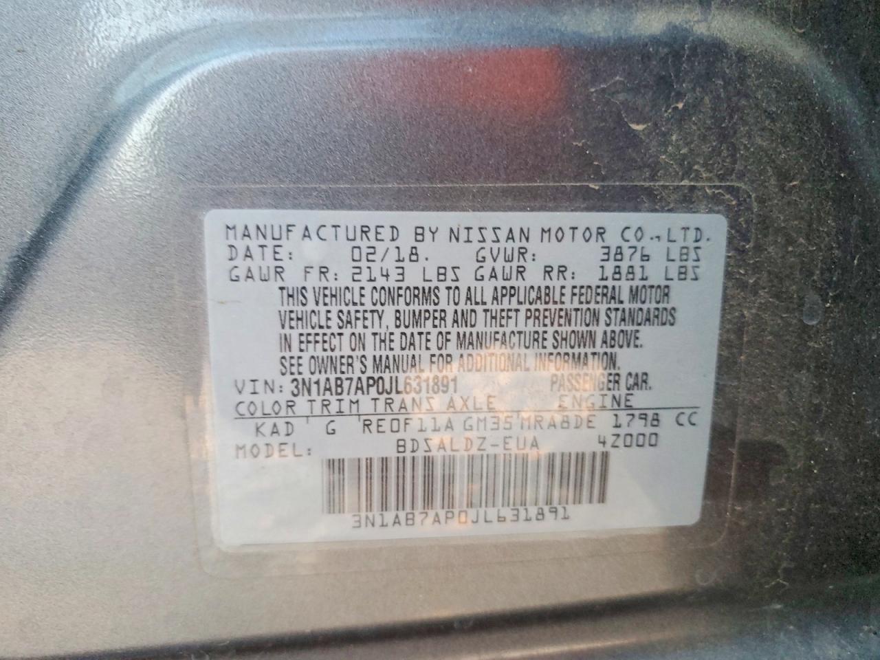 2018 NISSAN SENTRA