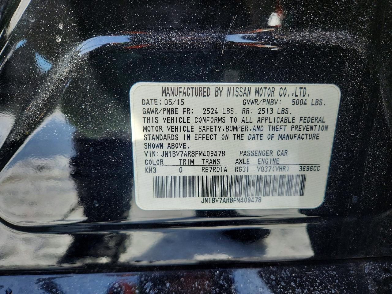 2015 INFINITI Q50