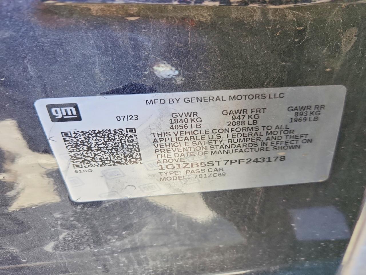 2023 CHEVROLET MALIBU