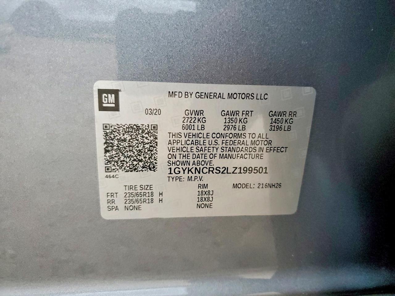 2020 CADILLAC XT5