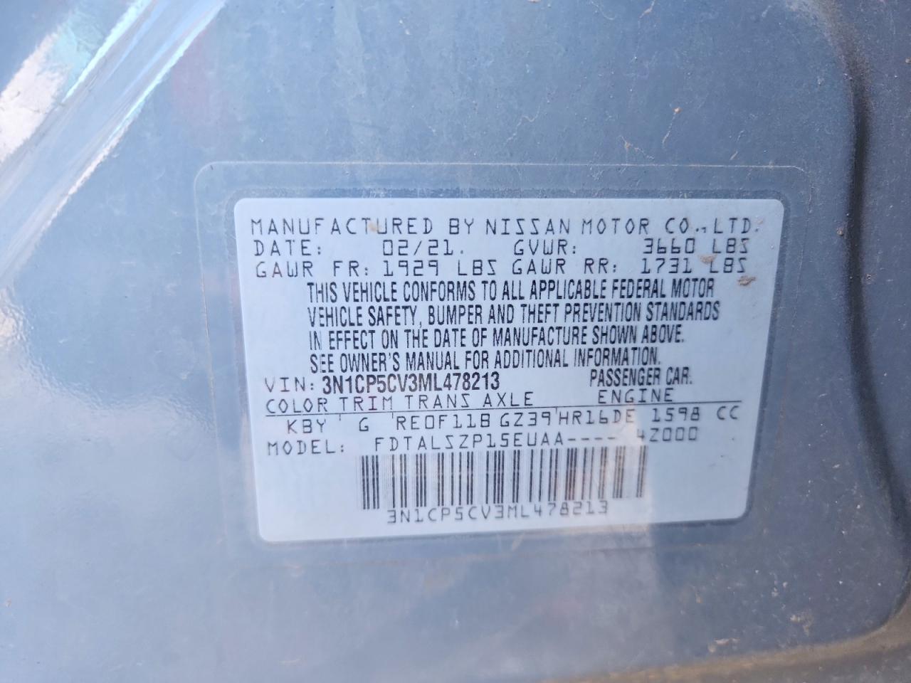 2021 NISSAN KICKS