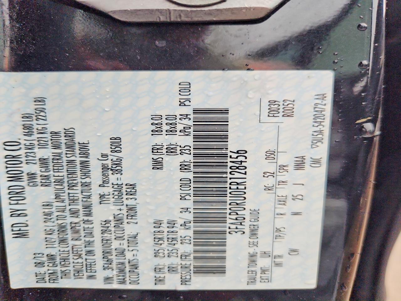 2014 FORD FUSION