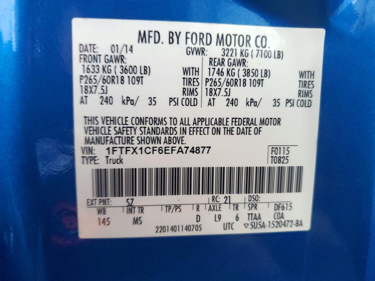 2014 FORD F-150