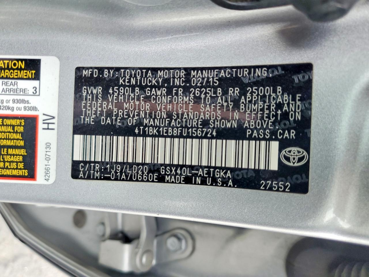 2015 TOYOTA Avalon