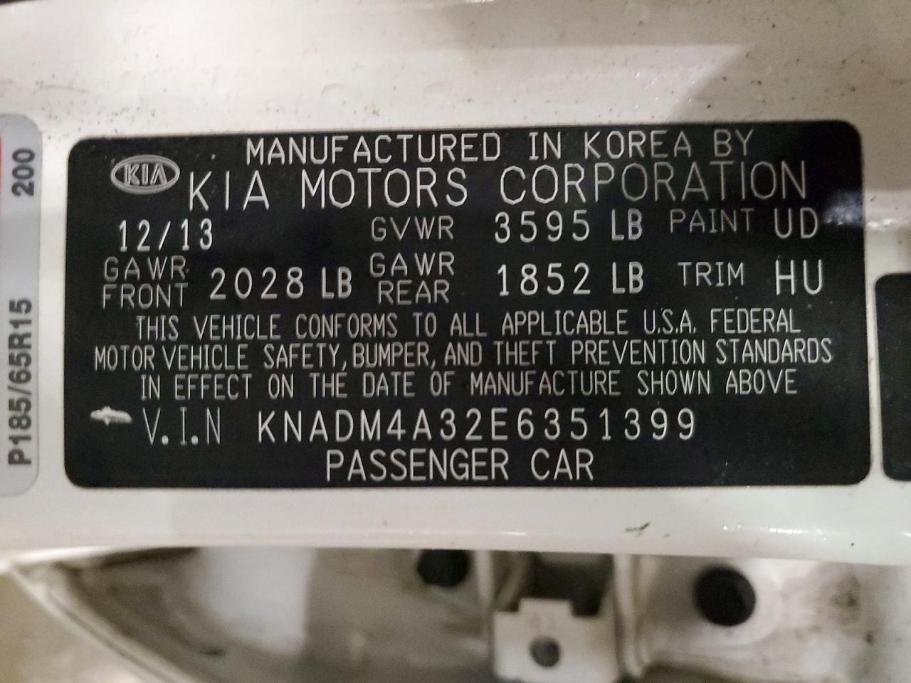 2014 KIA RIO