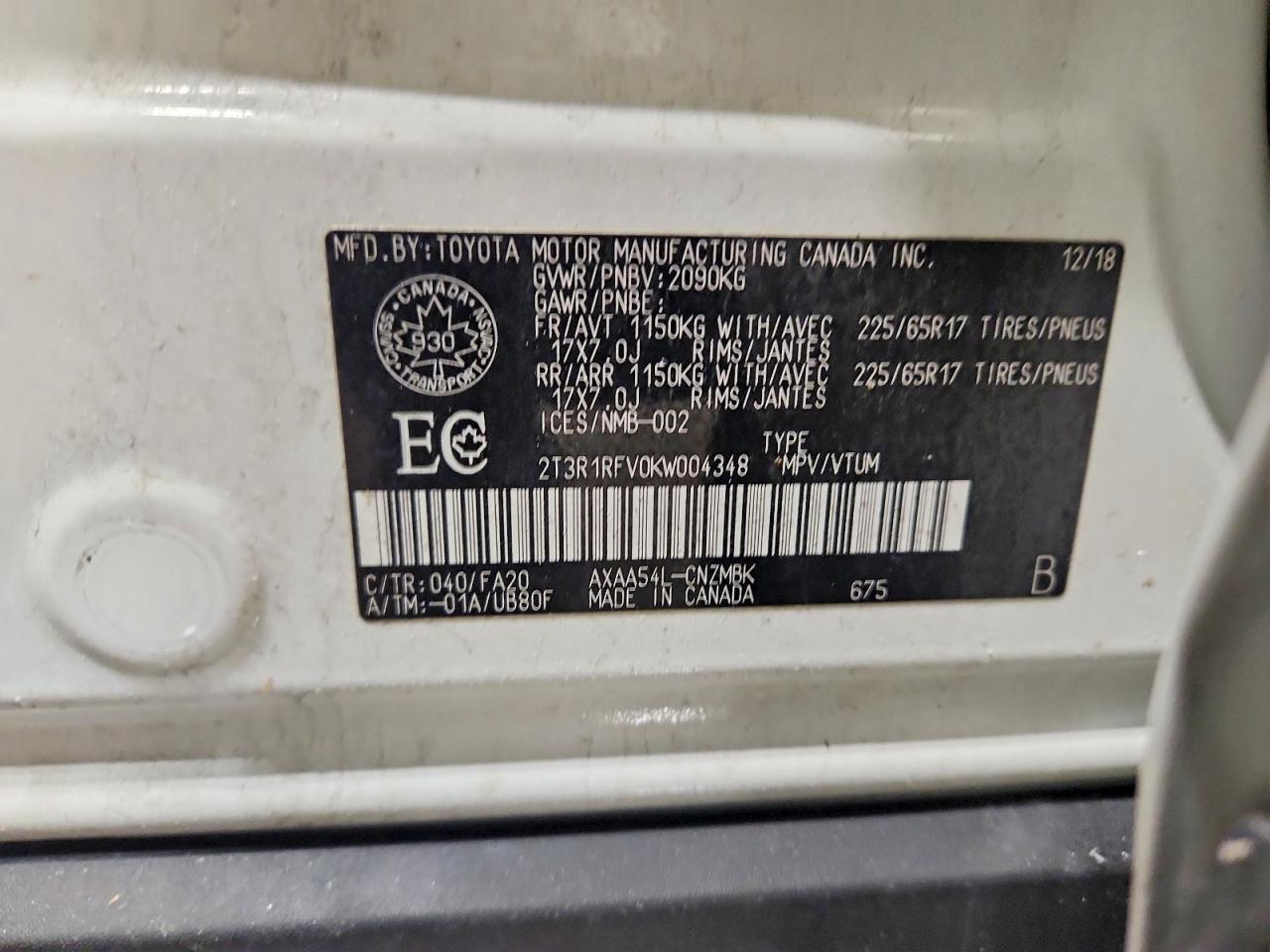 2019 TOYOTA RAV4