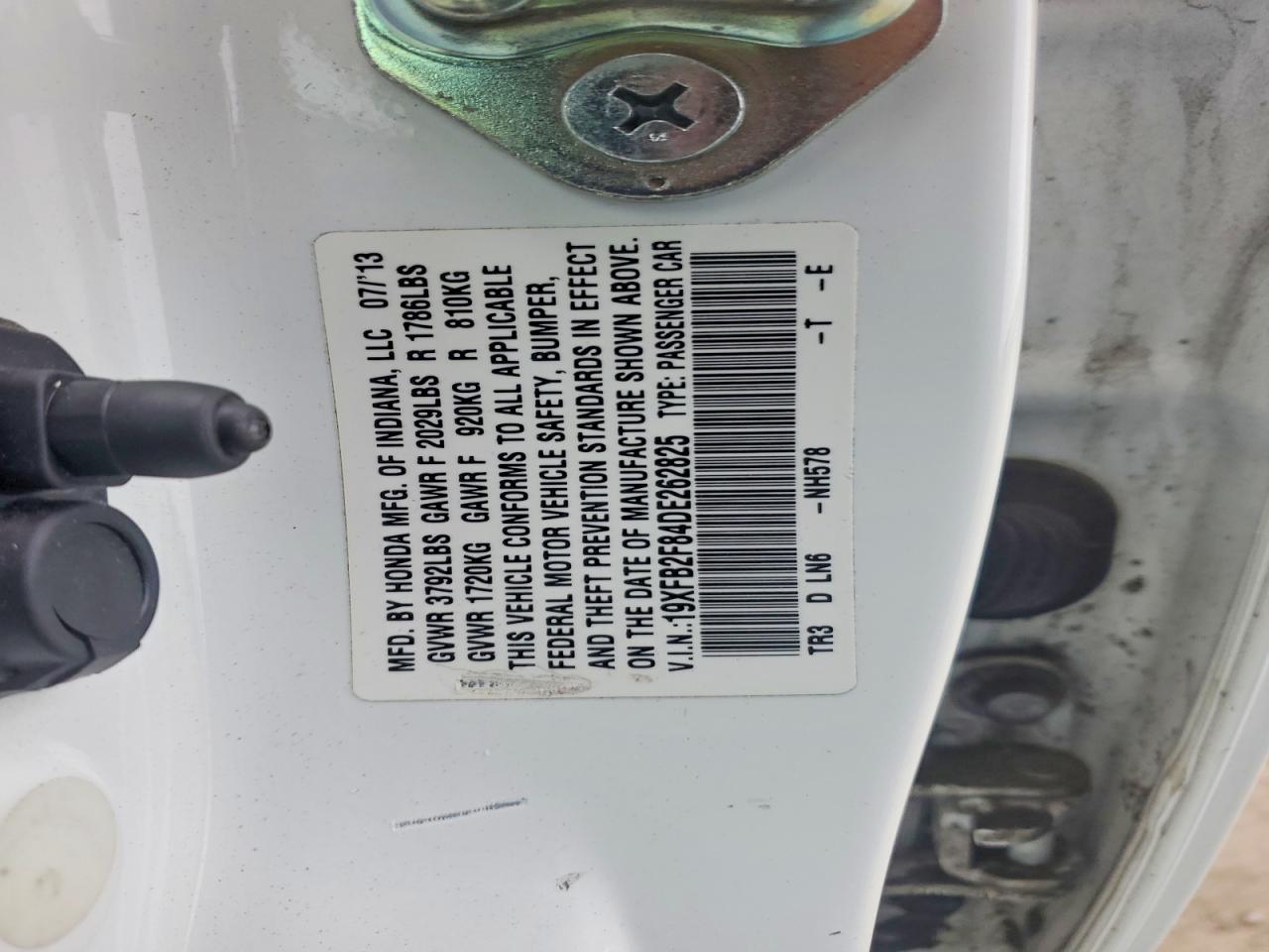 2013 HONDA CIVIC