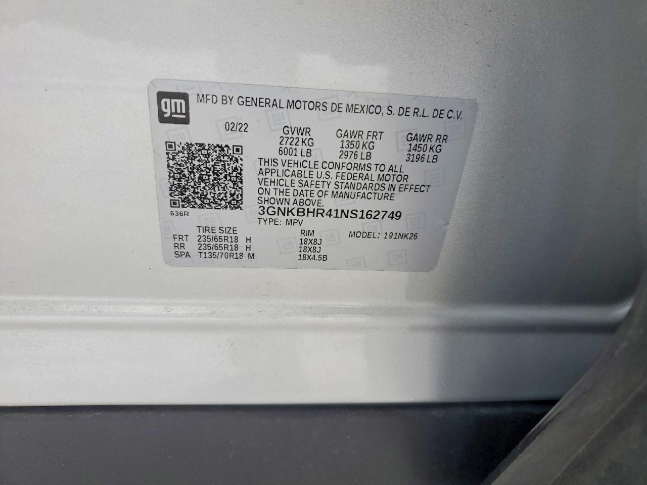 2022 CHEVROLET BLAZER