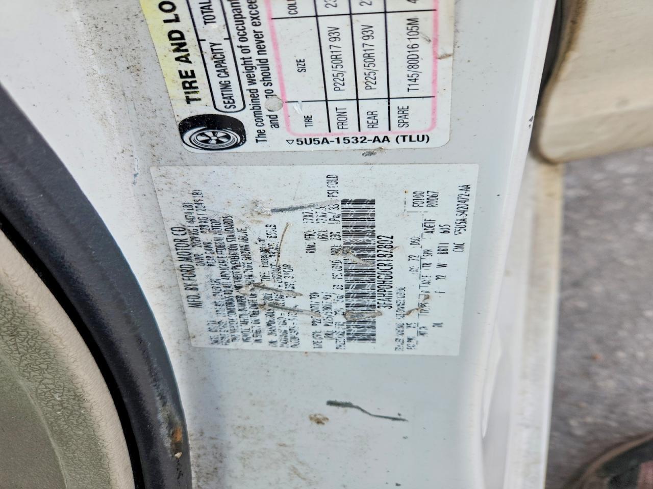 2012 FORD FUSION