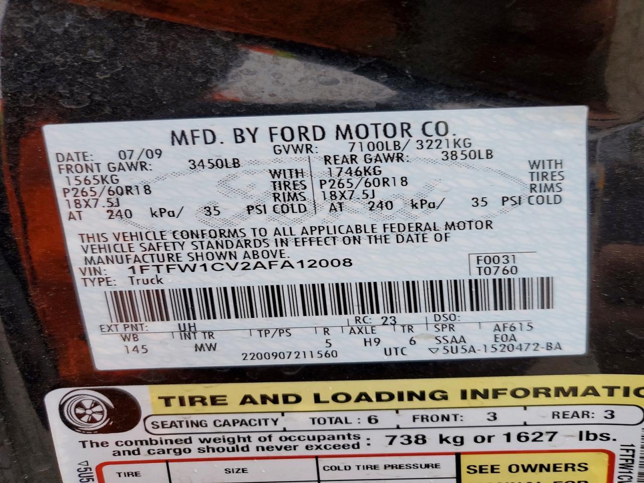 2010 FORD F-150