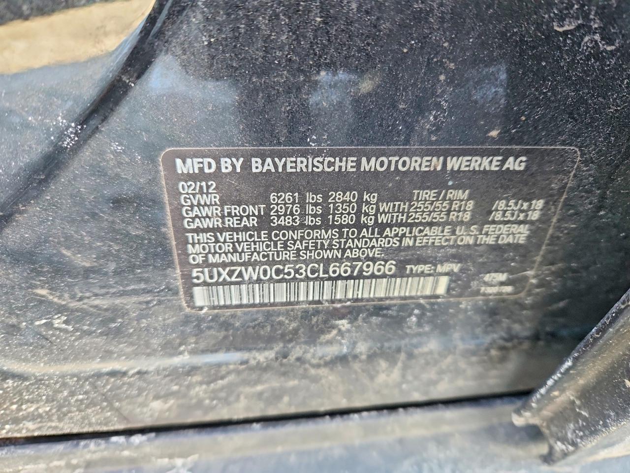 2012 BMW X5