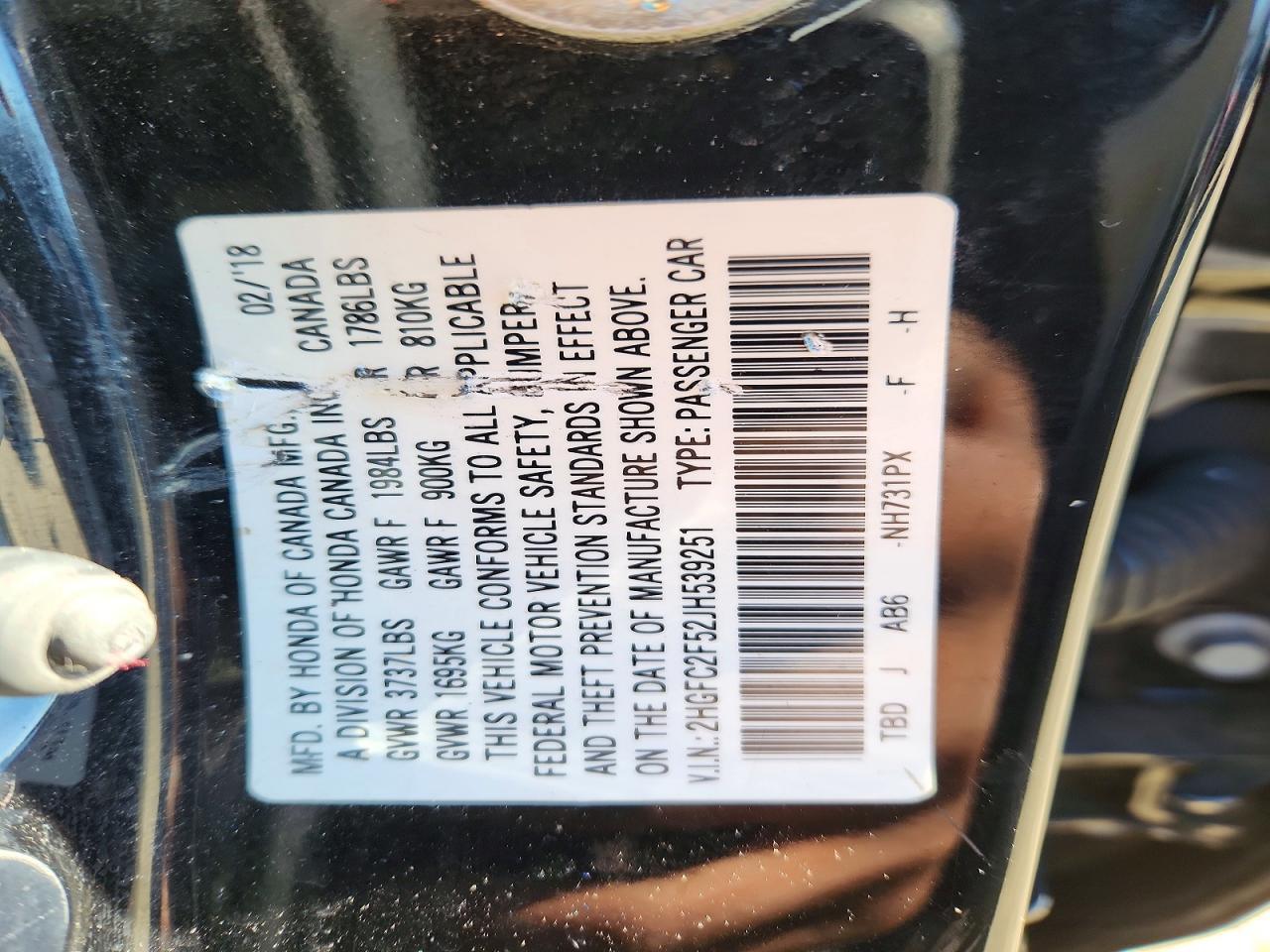 2018 HONDA CIVIC